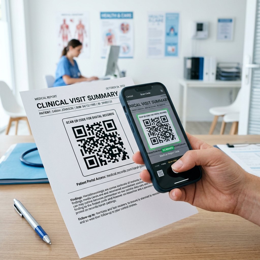 iPhone scanning QR code